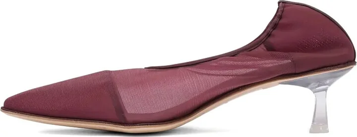 50mm Kitten-Heel Mesh Pumps - Image 4