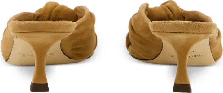 50mm Knotted Suede Sandals - Image 4