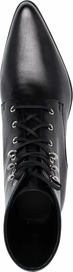50mm Lace-Up Leather Boots - Image 4
