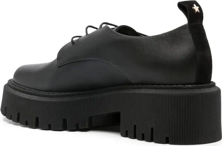 50mm Lace-Up Leather Loafers - Image 3