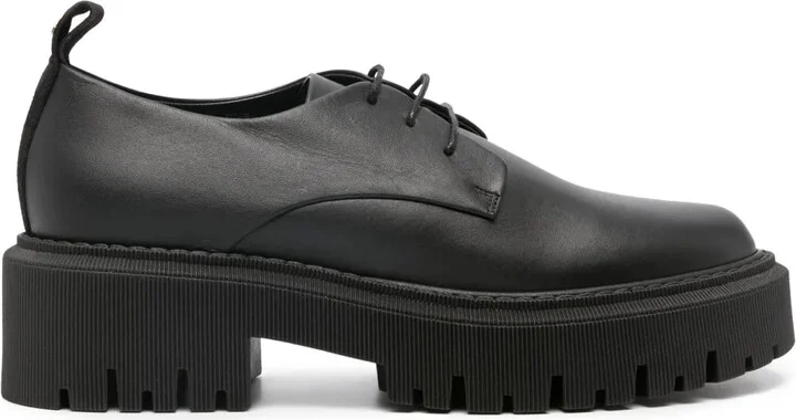 50mm Lace-Up Leather Loafers