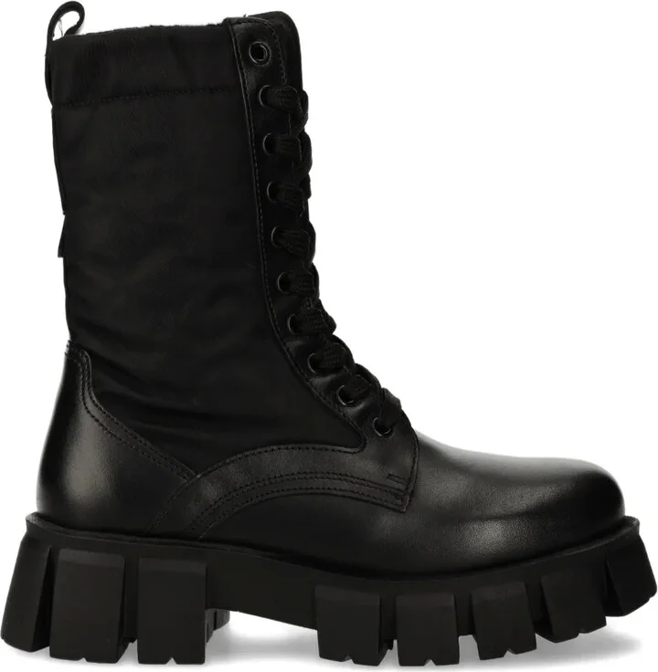 50mm Lace-Up Lug Sole Boots