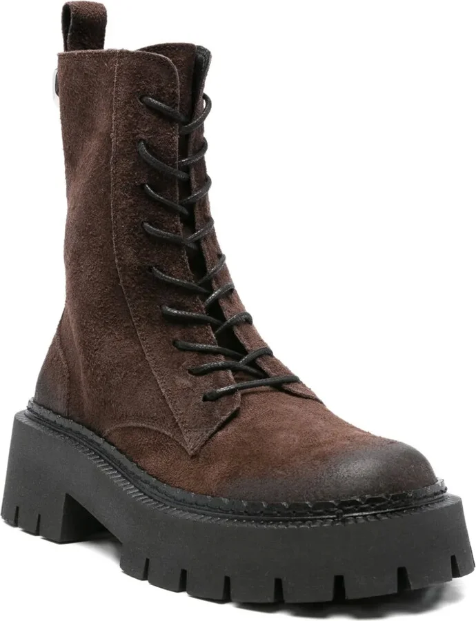 50mm Lace-Up Platform Boots - Image 2
