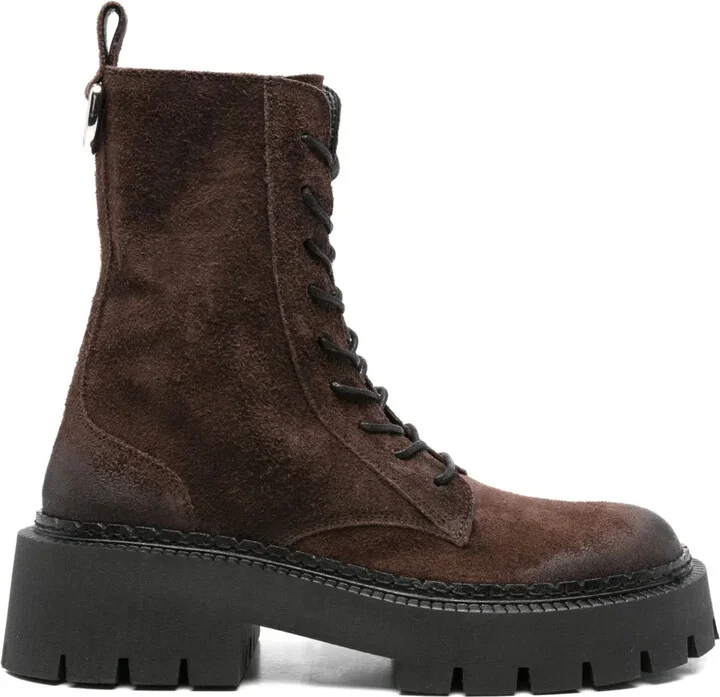 50mm Lace-Up Platform Boots