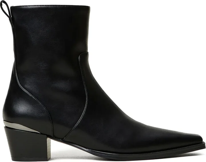 50mm Laminated-Panel Cowboy Boots