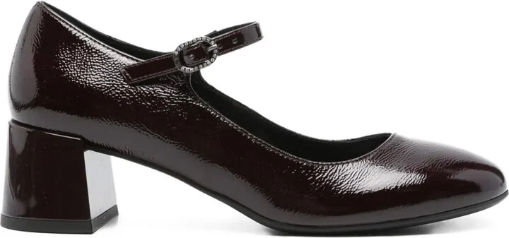 50mm Leather Almond Pumps