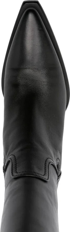 50mm Leather Ankle Boots - Image 4