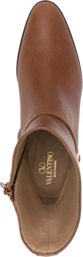 50mm Leather Ankle Boots - Image 4