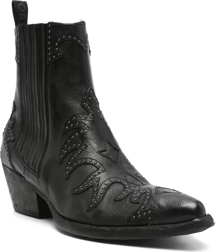 50mm Leather Ankle Boots - Image 2
