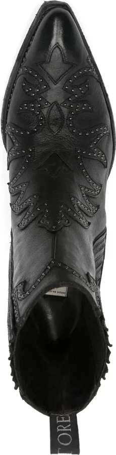 50mm Leather Ankle Boots - Image 4