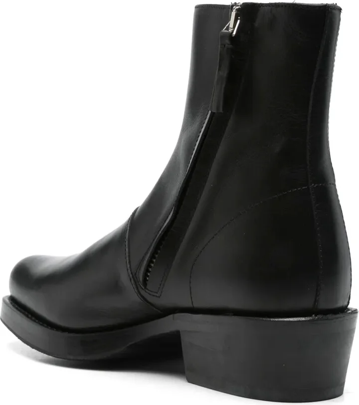 50mm Leather Ankle Boots - Image 3