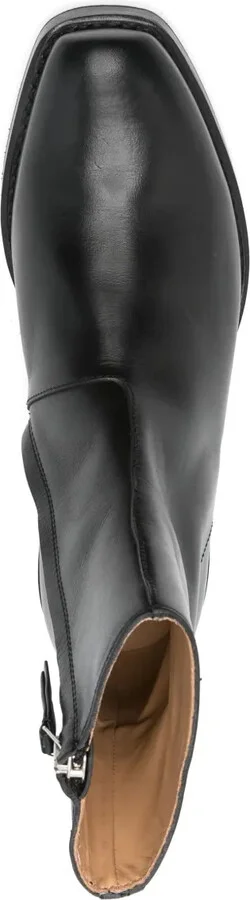 50mm Leather Ankle Boots - Image 4