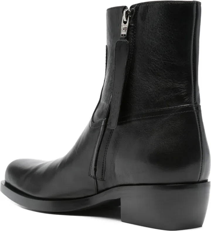 50mm Leather Ankle Boots - Image 3