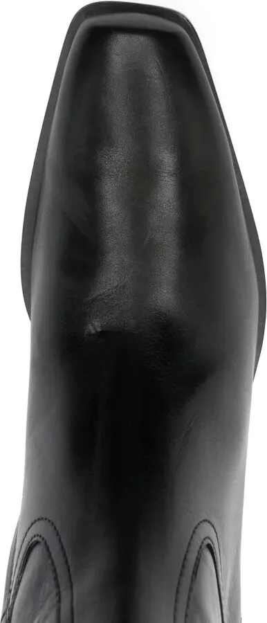 50mm Leather Ankle Boots - Image 4