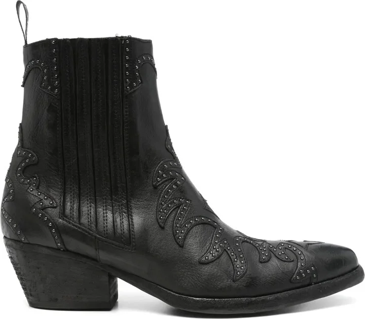 50mm Leather Ankle Boots