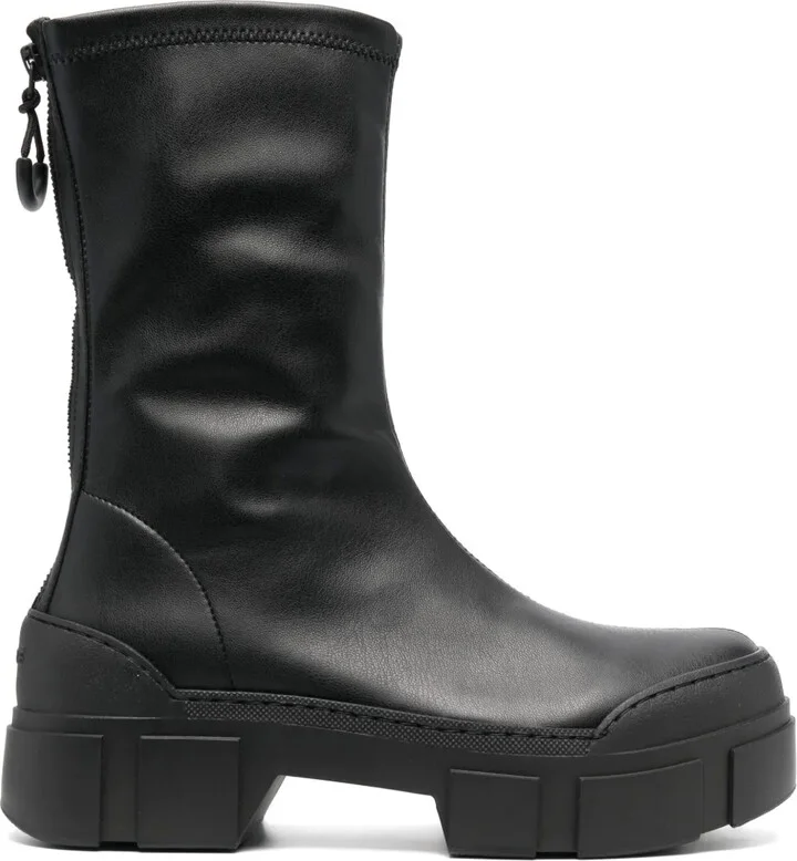 50mm Leather Ankle Boots
