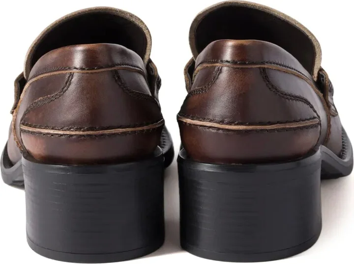 50mm Leather Band Coin Loafers - Image 3