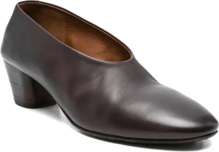 50mm Leather Block-Heel Pumps - Image 2