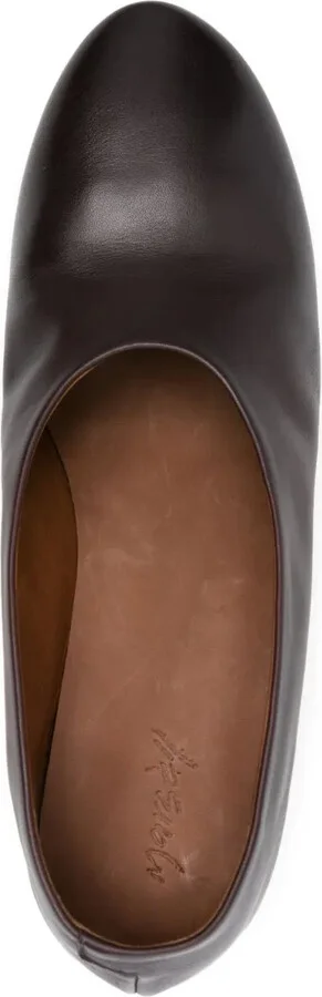 50mm Leather Block-Heel Pumps - Image 4