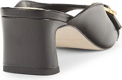 50MM Leather Block-Heel Sandals - Image 3