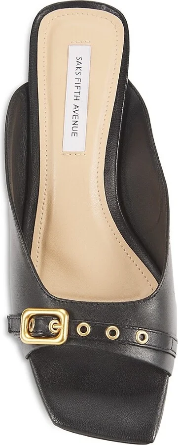 50MM Leather Block-Heel Sandals - Image 5