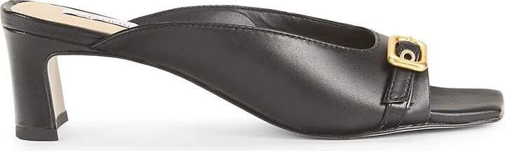 50MM Leather Block-Heel Sandals