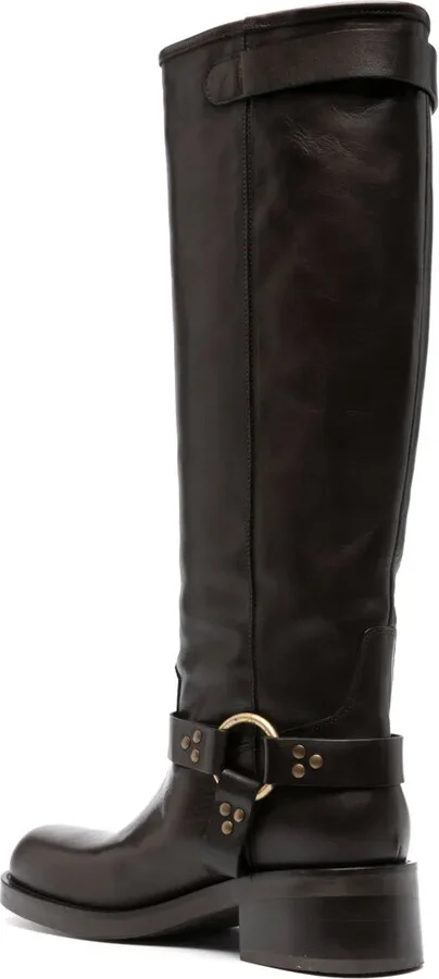 50mm Leather Boots - Image 3