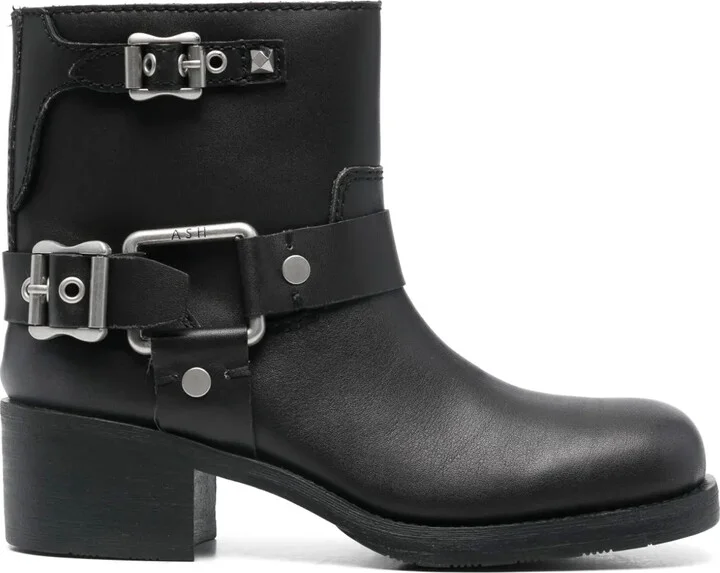 50mm Leather Boots