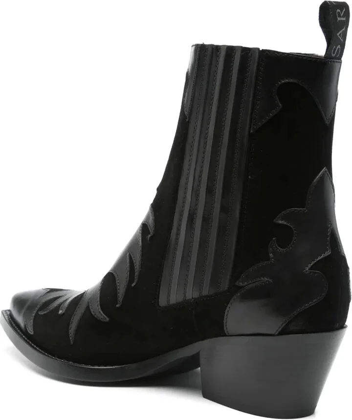 50mm leather Chelsea boots - Image 3