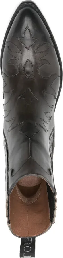 50mm Leather Cowboy Boots - Image 4