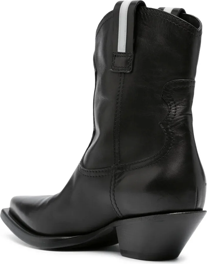 50mm Leather Cowboy Boots - Image 3