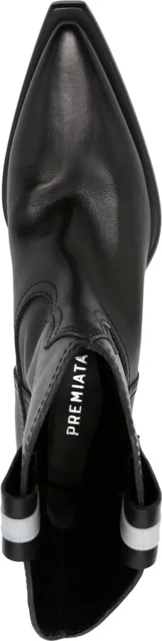 50mm Leather Cowboy Boots - Image 4