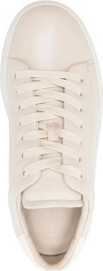 50mm Leather Flatform Sneakers - Image 4