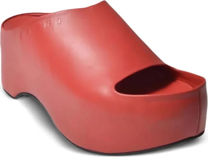 50mm Leather Heeled Mules