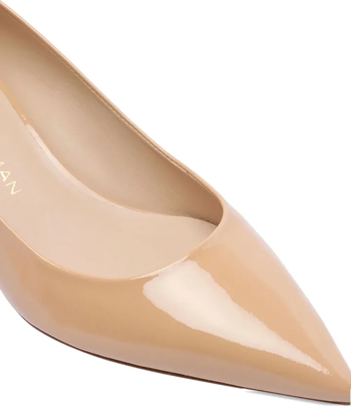50mm Leather Heeled Pumps - Image 4