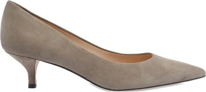50mm Leather Heeled Pumps