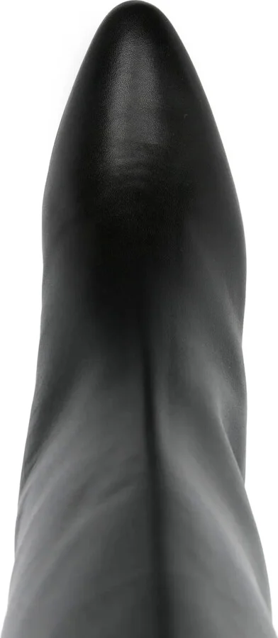 50mm Leather Knee-High Boots - Image 4