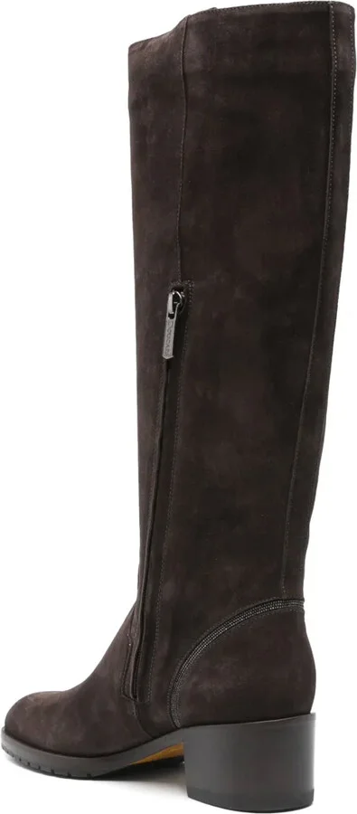 50mm Leather Knee-High Boots - Image 3