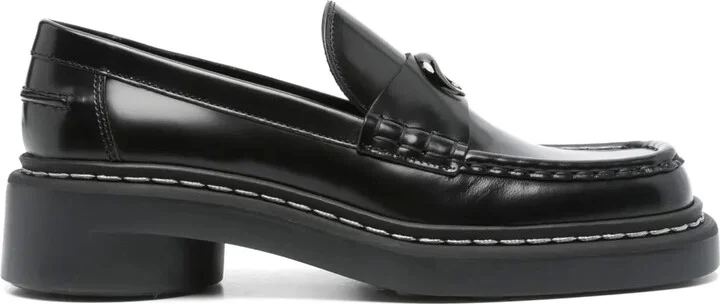 50mm Leather Loafers
