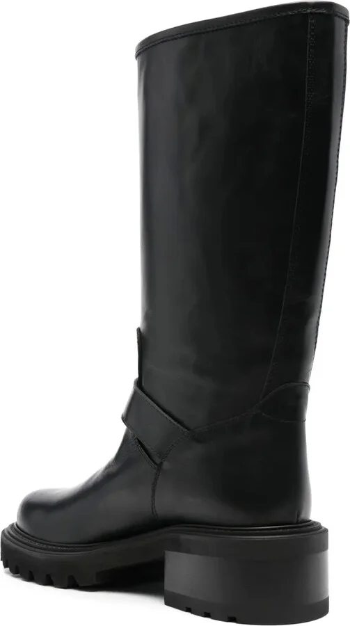 50mm Leather Mid-Calf Boots - Image 3