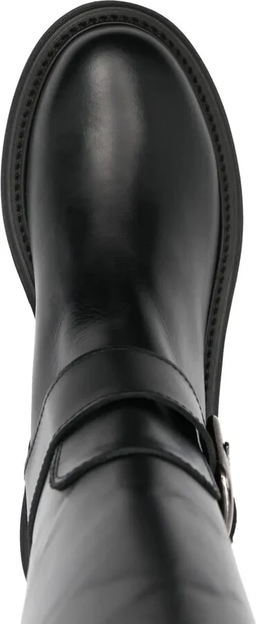 50mm Leather Mid-Calf Boots - Image 4