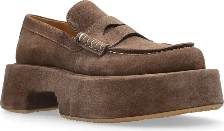 50mm Leather Platform Loafers - Image 2