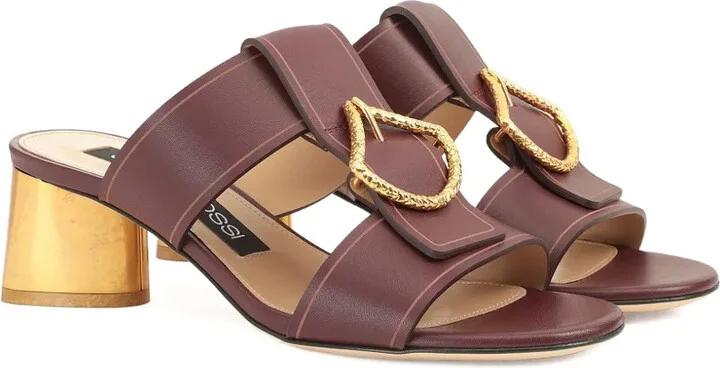 50mm Leather Sandals - Image 2