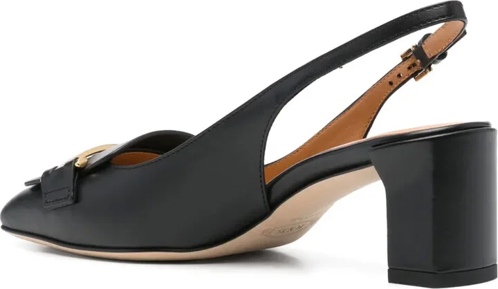 50mm Leather Slingback Pumps - Image 3