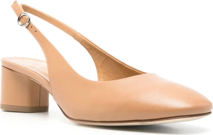 50mm Leather Slingback Pumps - Image 2