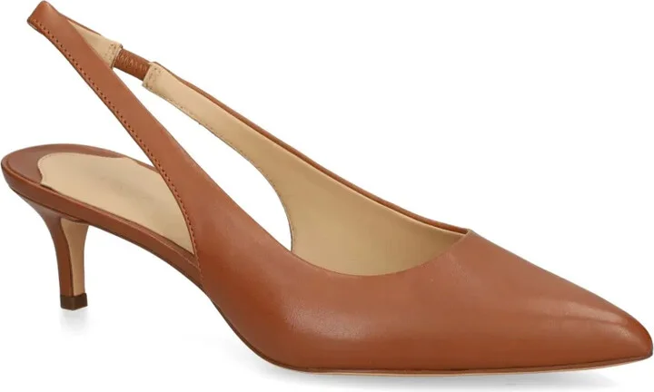50mm Leather Slingback Pumps - Image 2