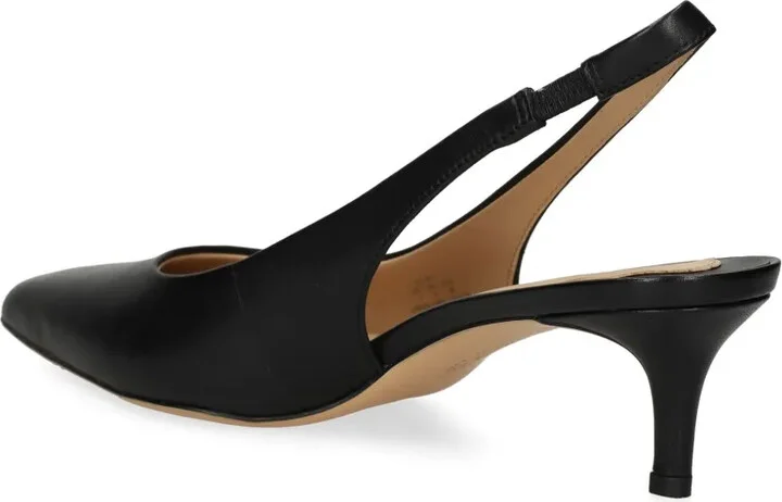 50mm Leather Slingback Pumps - Image 3