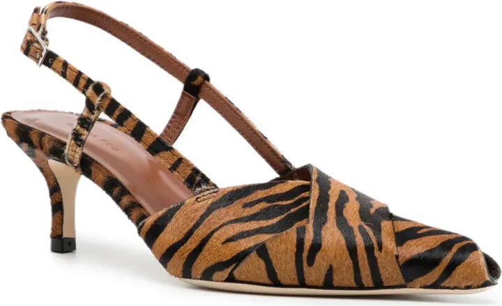 50mm Leather Slingback Pumps - Image 2