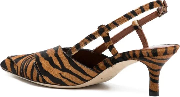 50mm Leather Slingback Pumps - Image 3