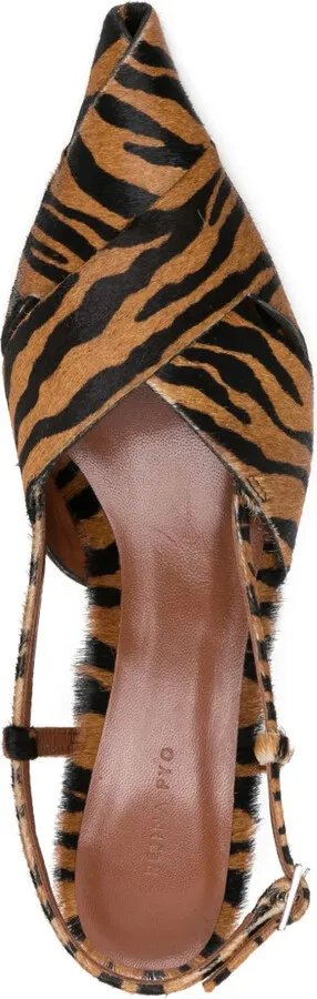 50mm Leather Slingback Pumps - Image 4